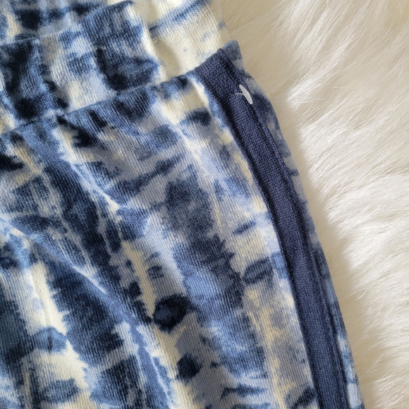 Lucky Brand Tie Dyed Joggers Lightweight Sweats Blue & White M NWOT - Picture 5 of 7